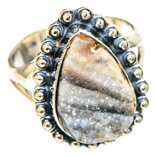 Desert Druzy Rings handcrafted by Ana Silver Co - RING107763 - Photo 2