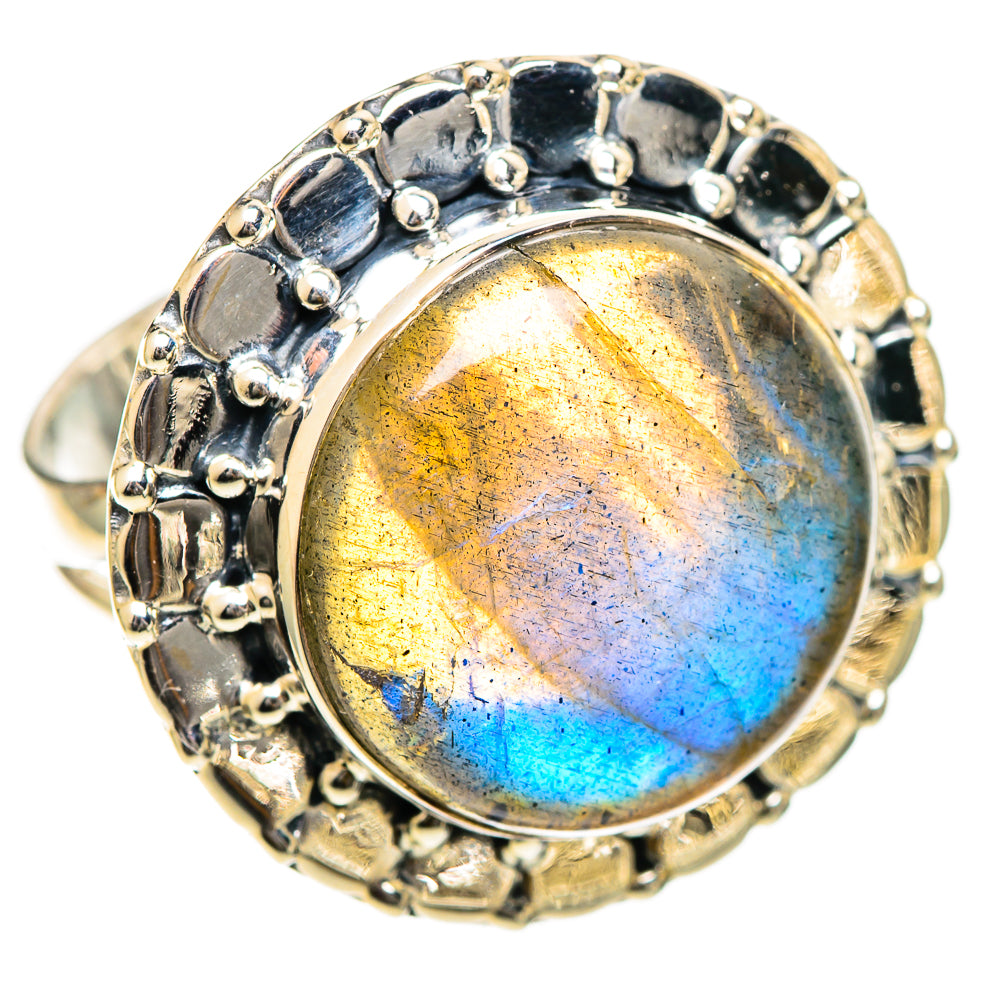 Labradorite Rings handcrafted by Ana Silver Co - RING107765 - Photo 2