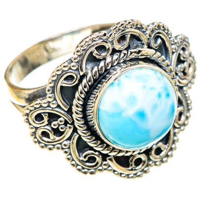 Larimar Rings handcrafted by Ana Silver Co - RING107769 - Photo 2