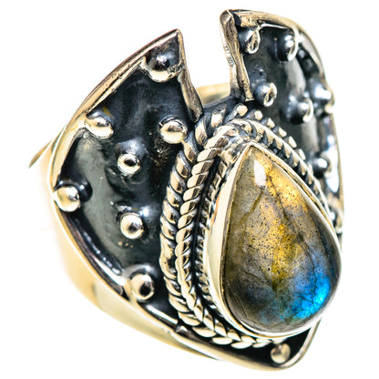 Labradorite Rings handcrafted by Ana Silver Co - RING107770 - Photo 2