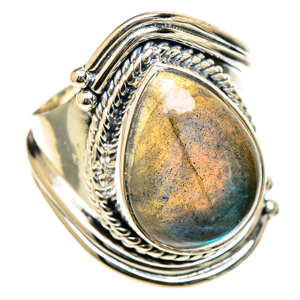 Labradorite Rings handcrafted by Ana Silver Co - RING107772 - Photo 2