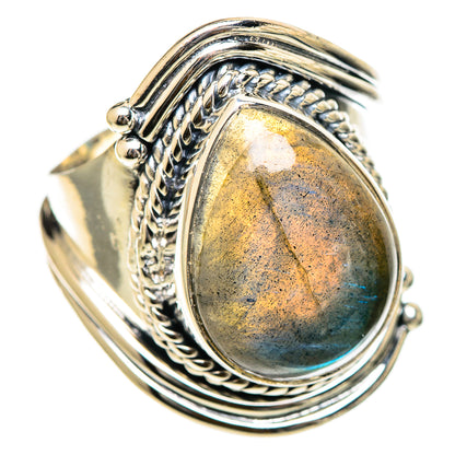 Labradorite Rings handcrafted by Ana Silver Co - RING107772 - Photo 2