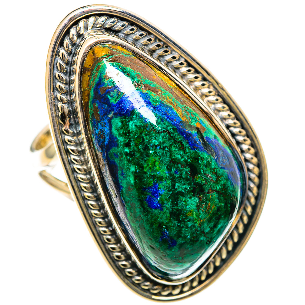 Azurite Malachite Rings handcrafted by Ana Silver Co - RING107795 - Photo 2