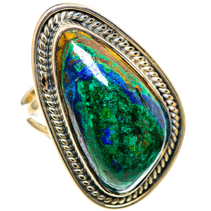 Azurite Malachite Rings handcrafted by Ana Silver Co - RING107795 - Photo 2