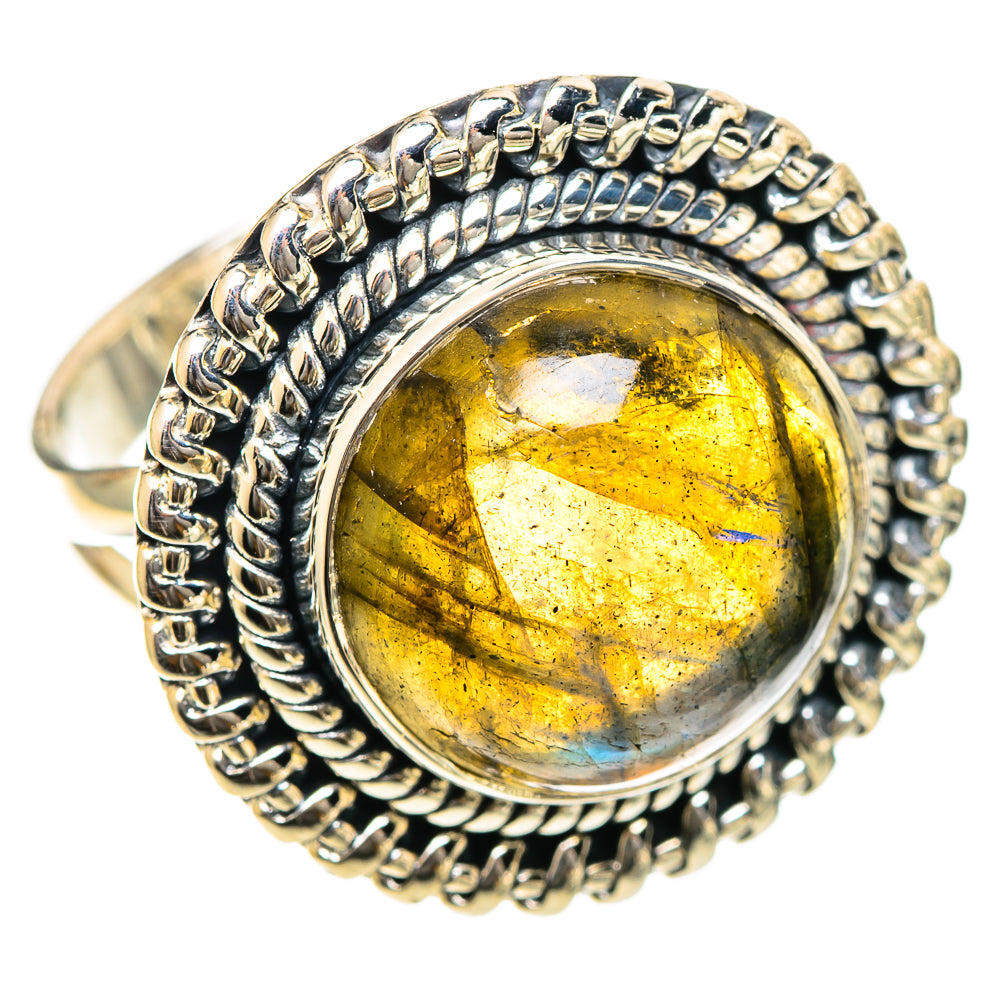 Labradorite Rings handcrafted by Ana Silver Co - RING107799 - Photo 2