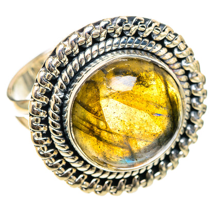 Labradorite Rings handcrafted by Ana Silver Co - RING107799 - Photo 2