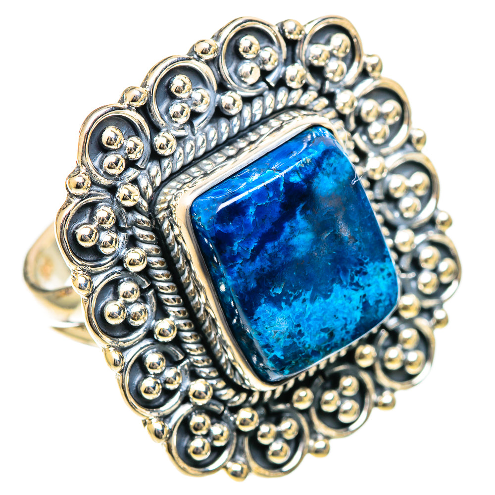 Shattuckite Rings handcrafted by Ana Silver Co - RING107802 - Photo 2