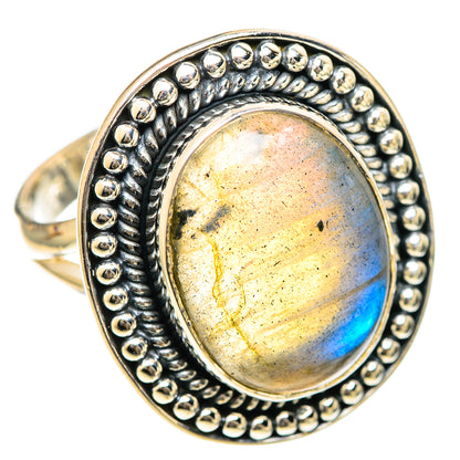 Labradorite Rings handcrafted by Ana Silver Co - RING107803 - Photo 2