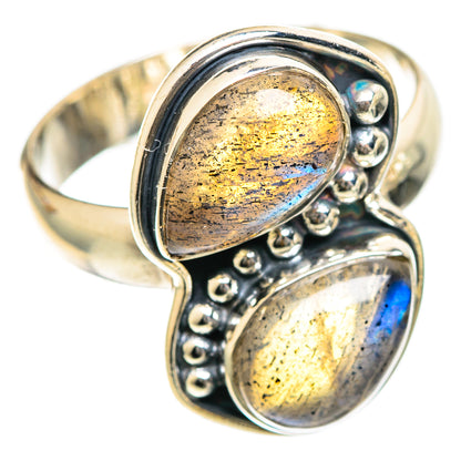 Labradorite Rings handcrafted by Ana Silver Co - RING107805 - Photo 2