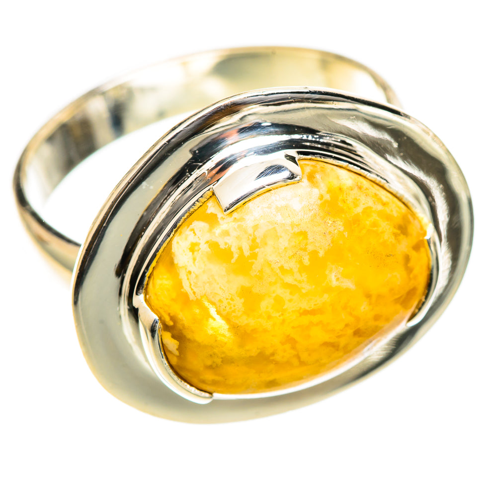 Plume Agate Rings handcrafted by Ana Silver Co - RING107817 - Photo 2