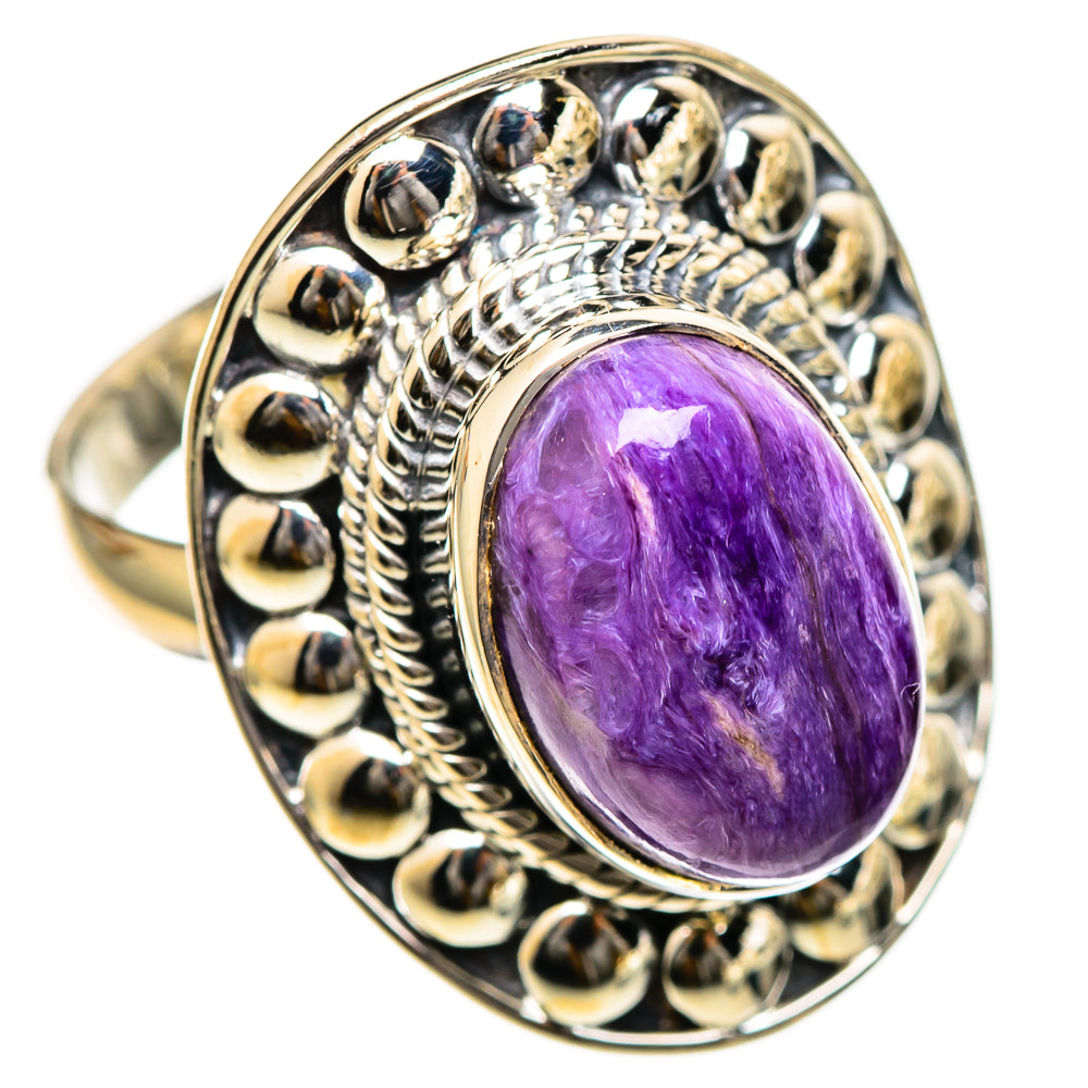 Charoite Rings handcrafted by Ana Silver Co - RING107819 - Photo 2
