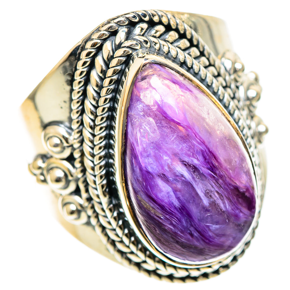 Charoite Rings handcrafted by Ana Silver Co - RING107820 - Photo 2