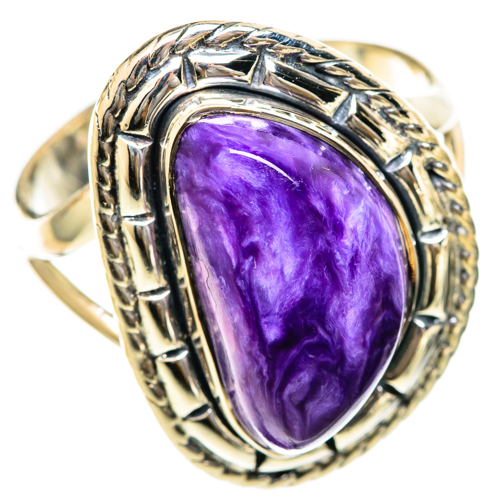 Charoite Rings handcrafted by Ana Silver Co - RING107823 - Photo 2