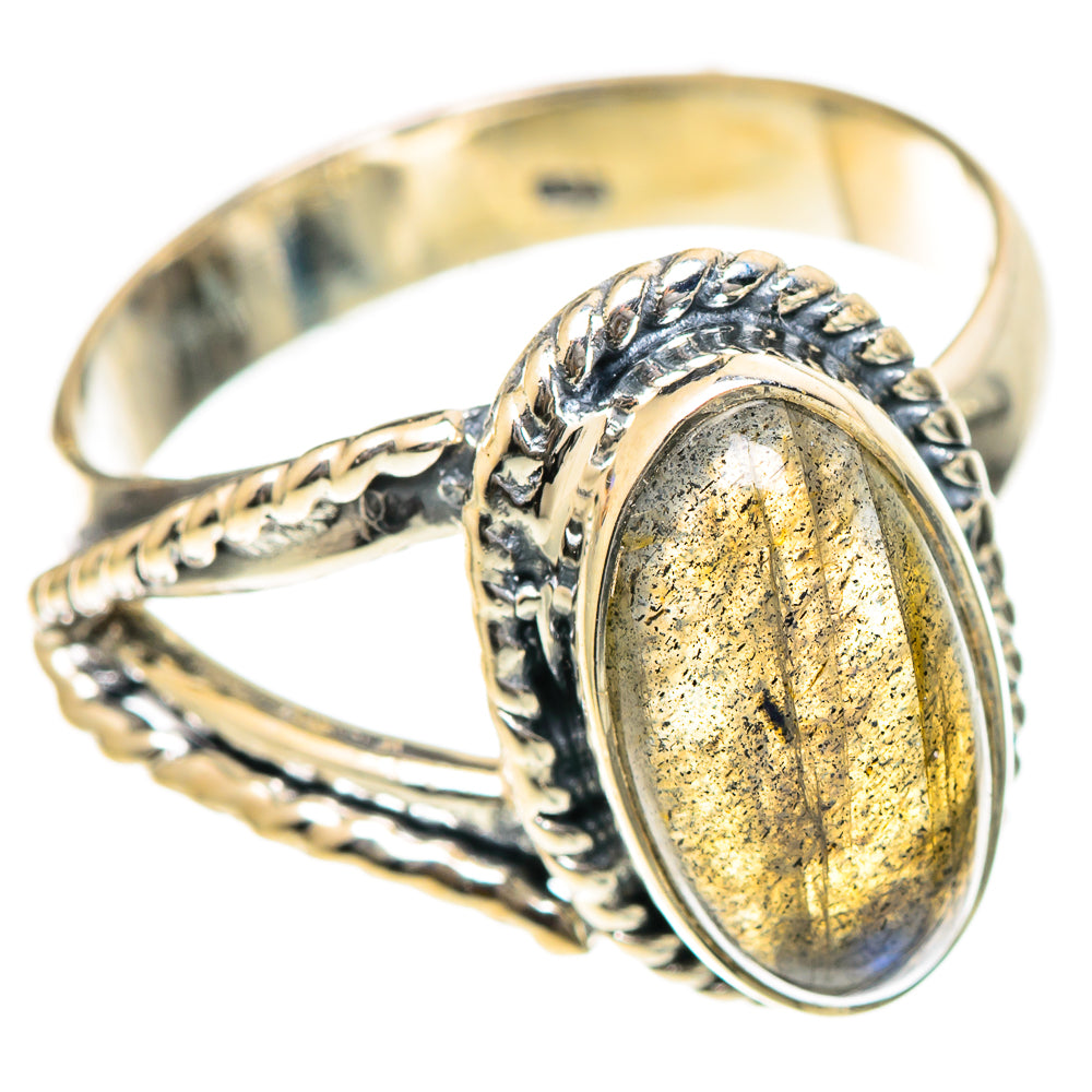 Labradorite Rings handcrafted by Ana Silver Co - RING107837 - Photo 2