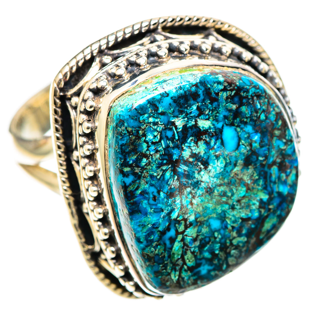 Shattuckite Rings handcrafted by Ana Silver Co - RING107840 - Photo 2