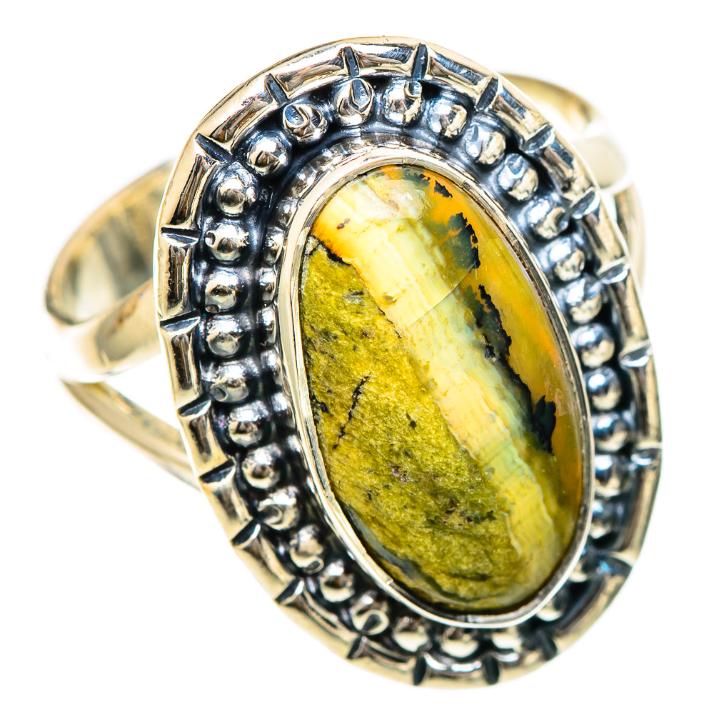 Rainforest Jasper Rings handcrafted by Ana Silver Co - RING107842 - Photo 2