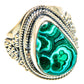 Malachite In Chrysocolla Rings handcrafted by Ana Silver Co - RING107845 - Photo 2