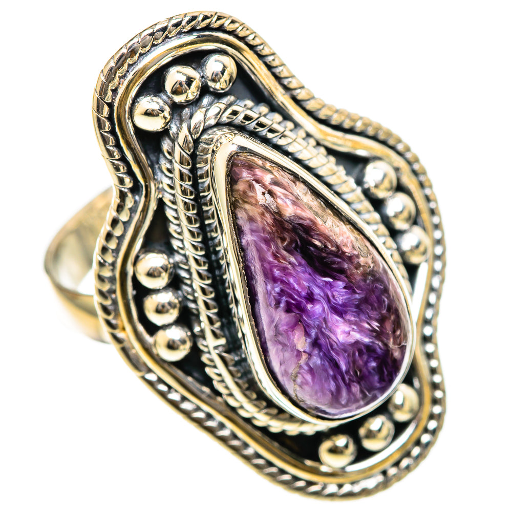 Charoite Rings handcrafted by Ana Silver Co - RING107854 - Photo 2