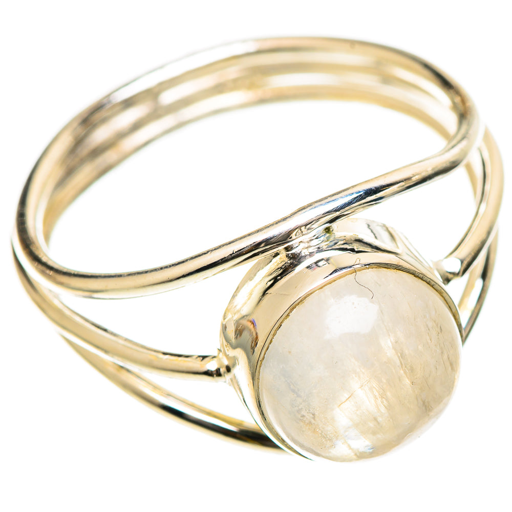 Rainbow Moonstone Rings handcrafted by Ana Silver Co - RING107859 - Photo 2