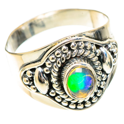 Ethiopian Opal Rings handcrafted by Ana Silver Co - RING107862 - Photo 2