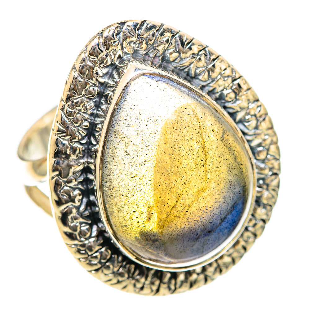 Labradorite Rings handcrafted by Ana Silver Co - RING107868 - Photo 2