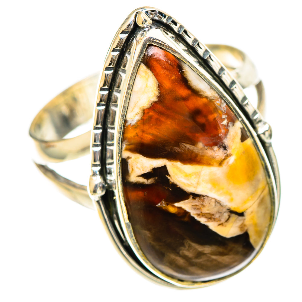 Peanut Wood Jasper Rings handcrafted by Ana Silver Co - RING107879 - Photo 2