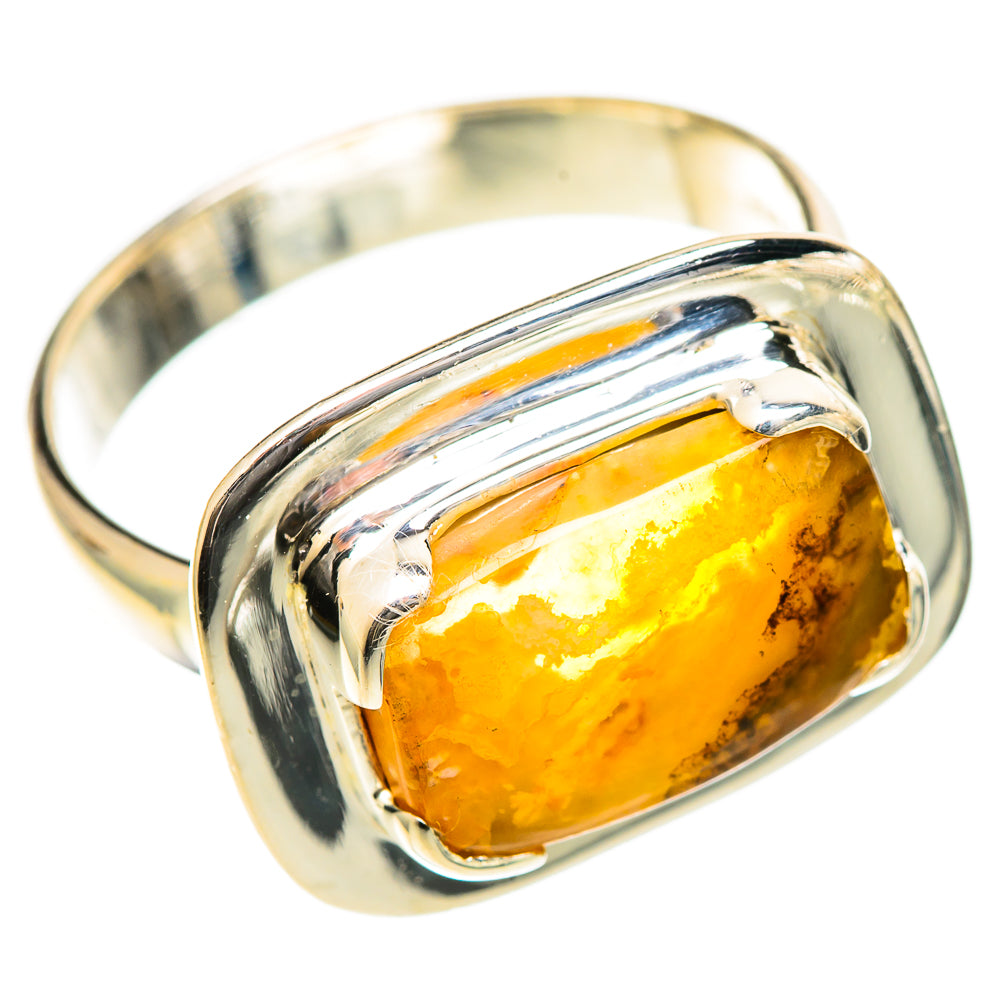 Plume Agate Rings handcrafted by Ana Silver Co - RING107882 - Photo 2