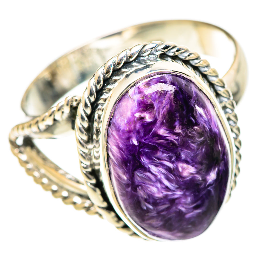 Charoite Rings handcrafted by Ana Silver Co - RING107884 - Photo 2