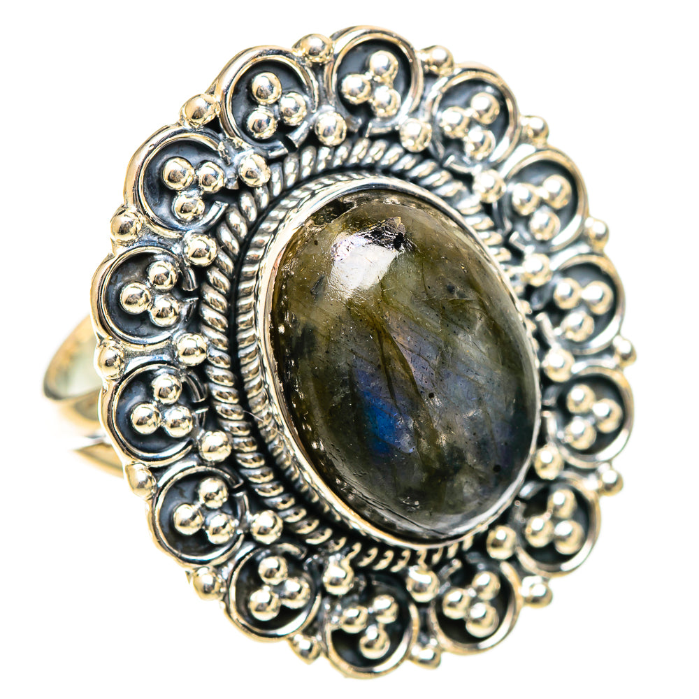 Labradorite Rings handcrafted by Ana Silver Co - RING107898 - Photo 2