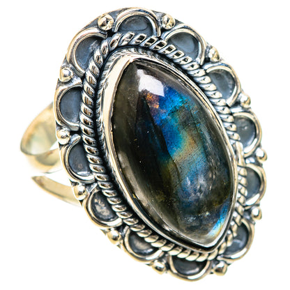 Labradorite Rings handcrafted by Ana Silver Co - RING107904 - Photo 2