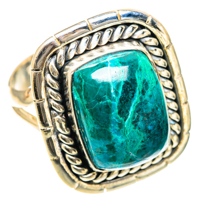 Chrysocolla Rings handcrafted by Ana Silver Co - RING107905 - Photo 2