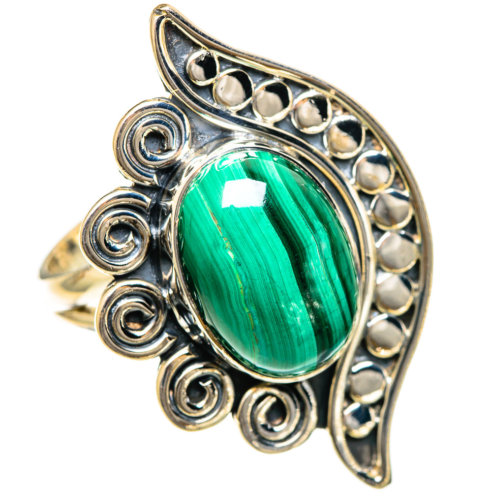Malachite Rings handcrafted by Ana Silver Co - RING107907 - Photo 2