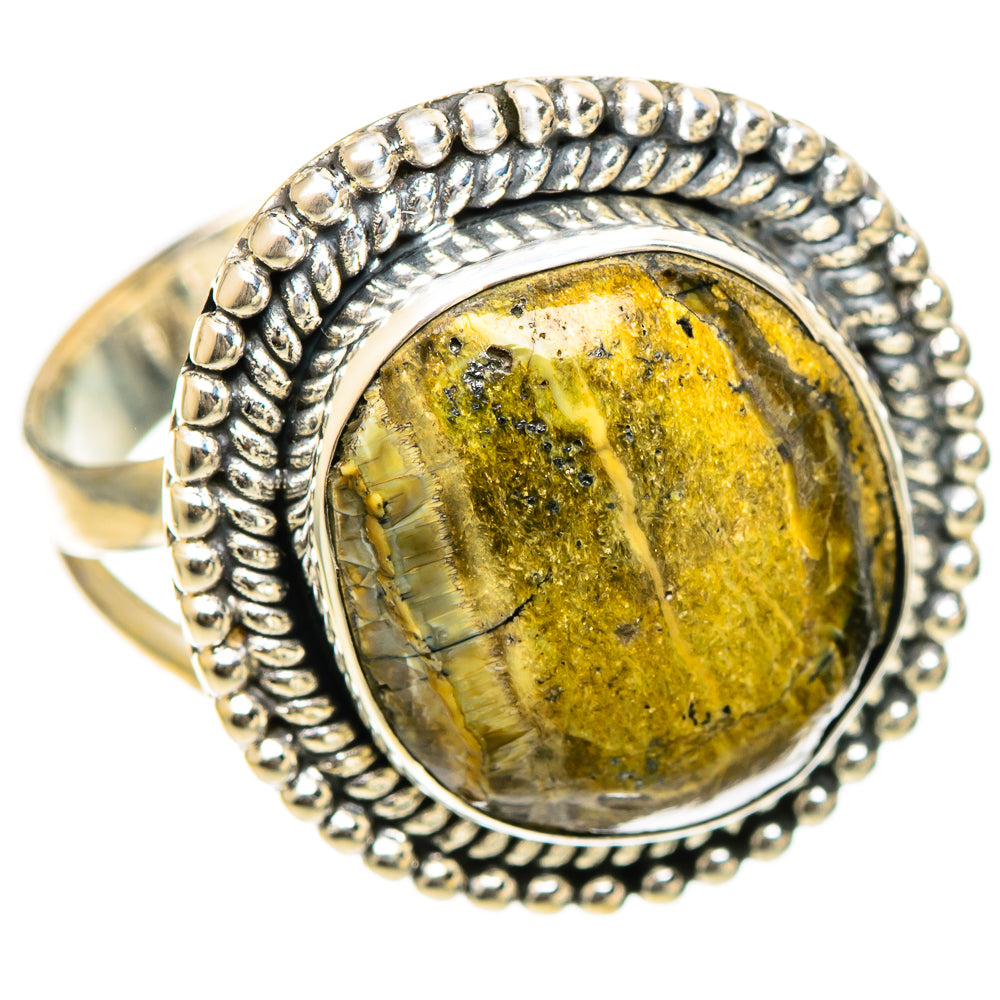 Rainforest Jasper Rings handcrafted by Ana Silver Co - RING107909 - Photo 2