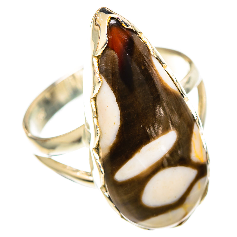 Peanut Wood Jasper Rings handcrafted by Ana Silver Co - RING107913 - Photo 2