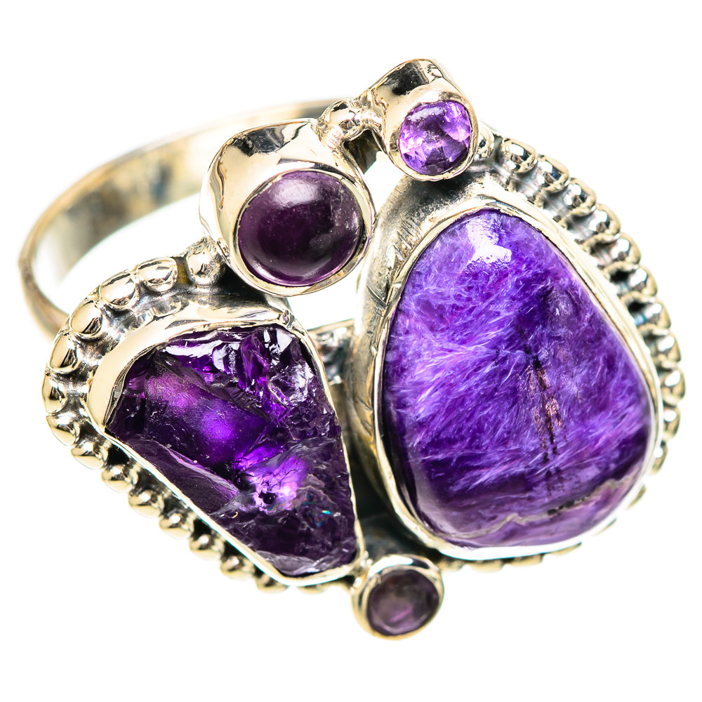 Charoite Rings handcrafted by Ana Silver Co - RING107921 - Photo 2