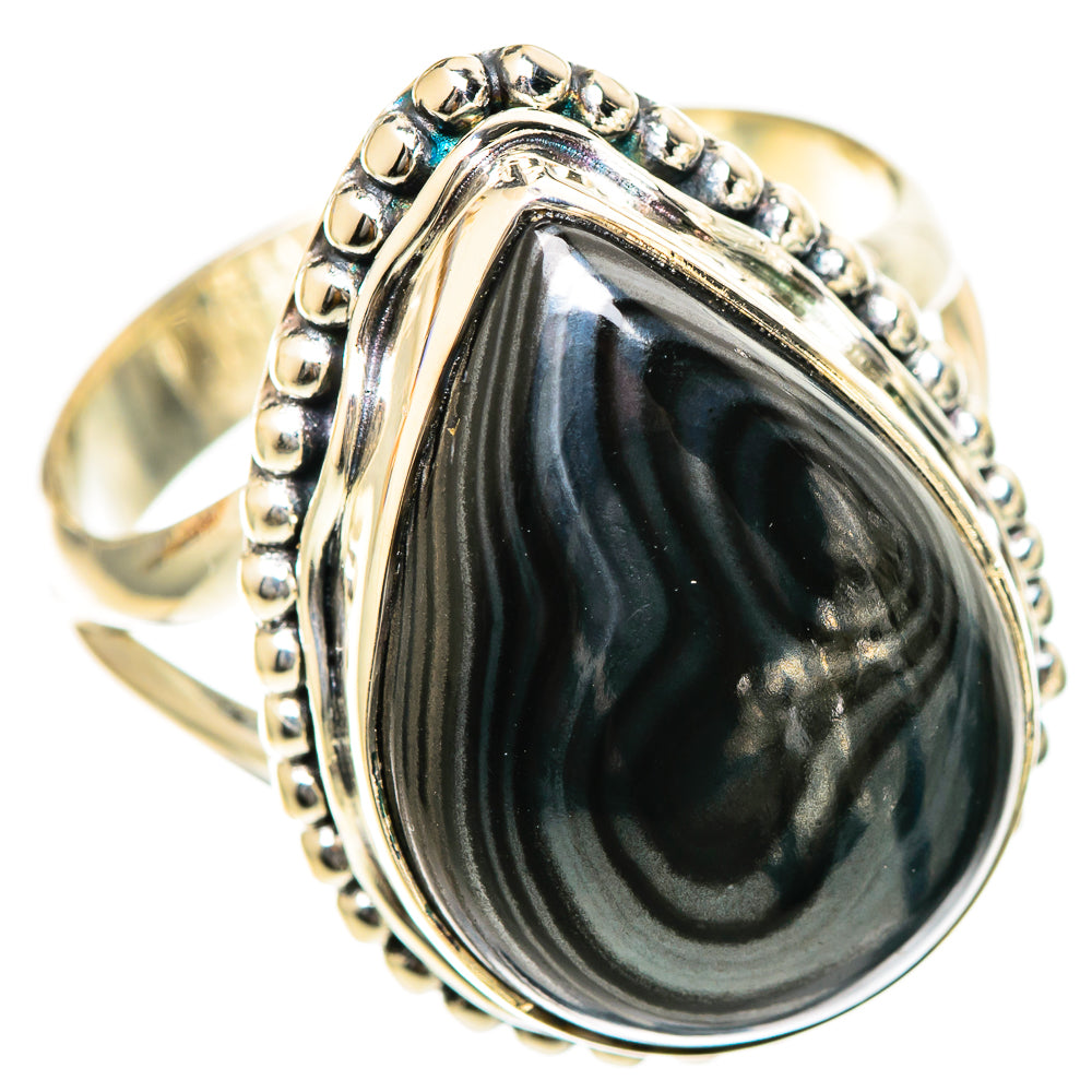 Psilomelane Rings handcrafted by Ana Silver Co - RING107923 - Photo 2