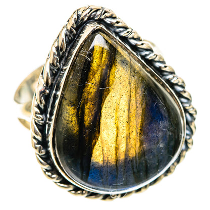 Labradorite Rings handcrafted by Ana Silver Co - RING107927 - Photo 2