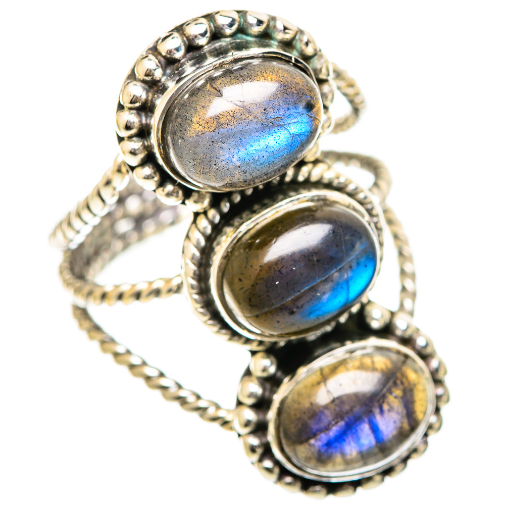 Labradorite Rings handcrafted by Ana Silver Co - RING107931 - Photo 2