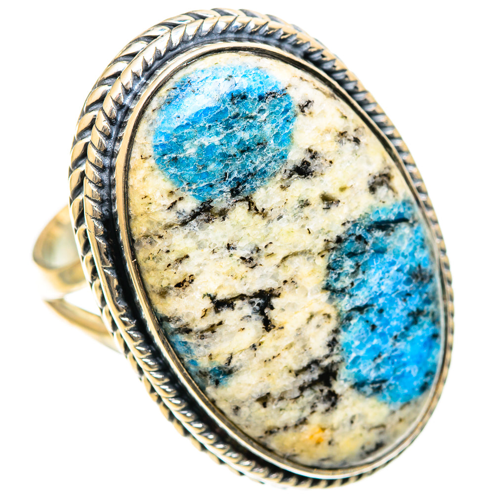 K2 Blue Azurite Rings handcrafted by Ana Silver Co - RING107935 - Photo 2
