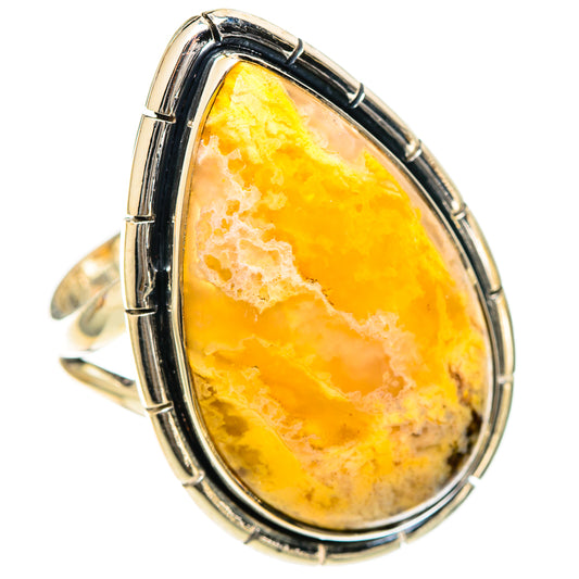 Plume Agate Rings handcrafted by Ana Silver Co - RING107955 - Photo 2