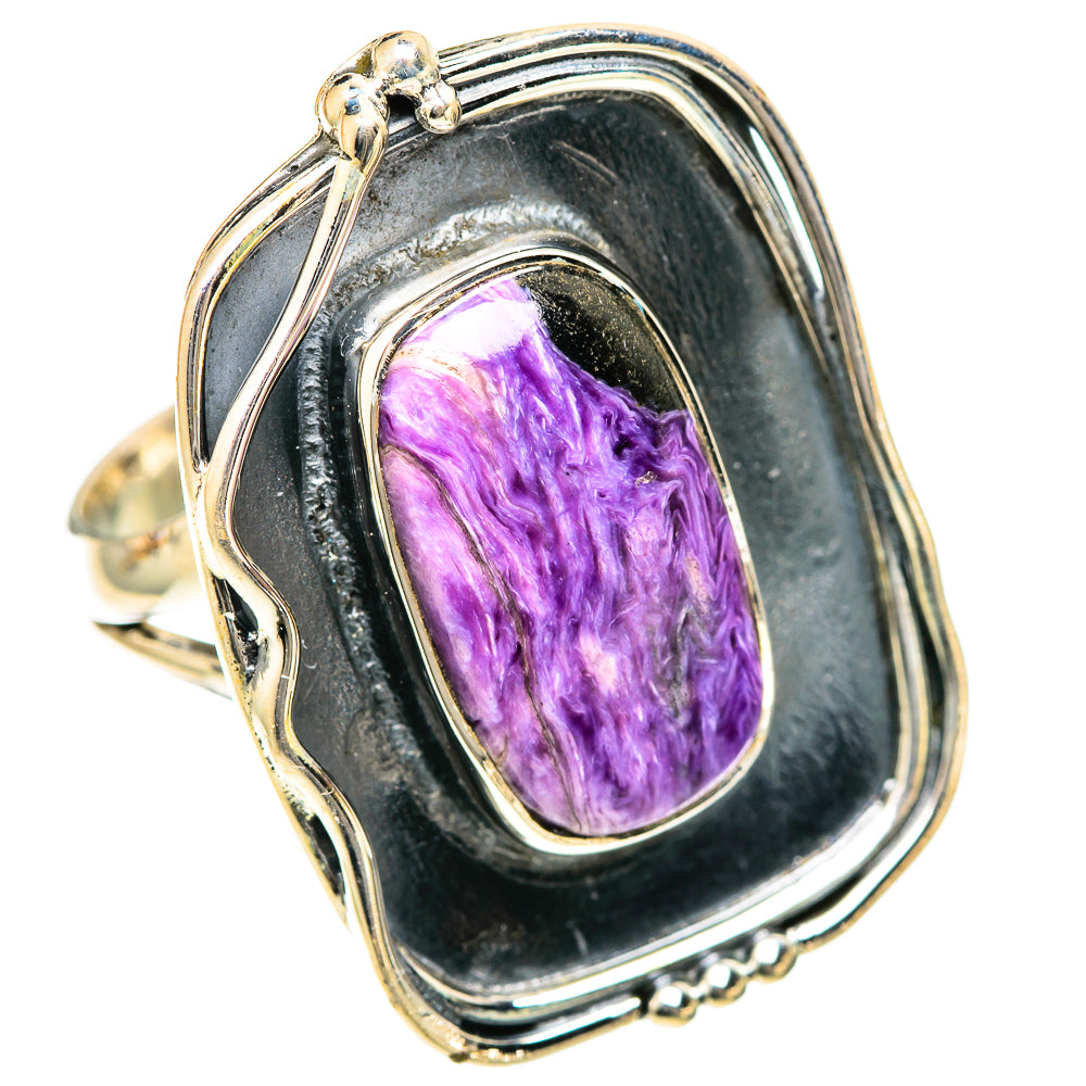 Charoite Rings handcrafted by Ana Silver Co - RING107960 - Photo 2