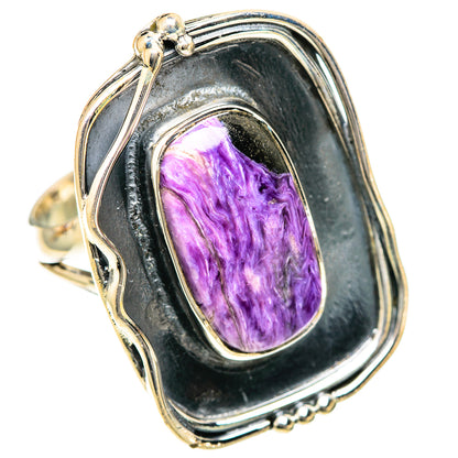Charoite Rings handcrafted by Ana Silver Co - RING107960 - Photo 2