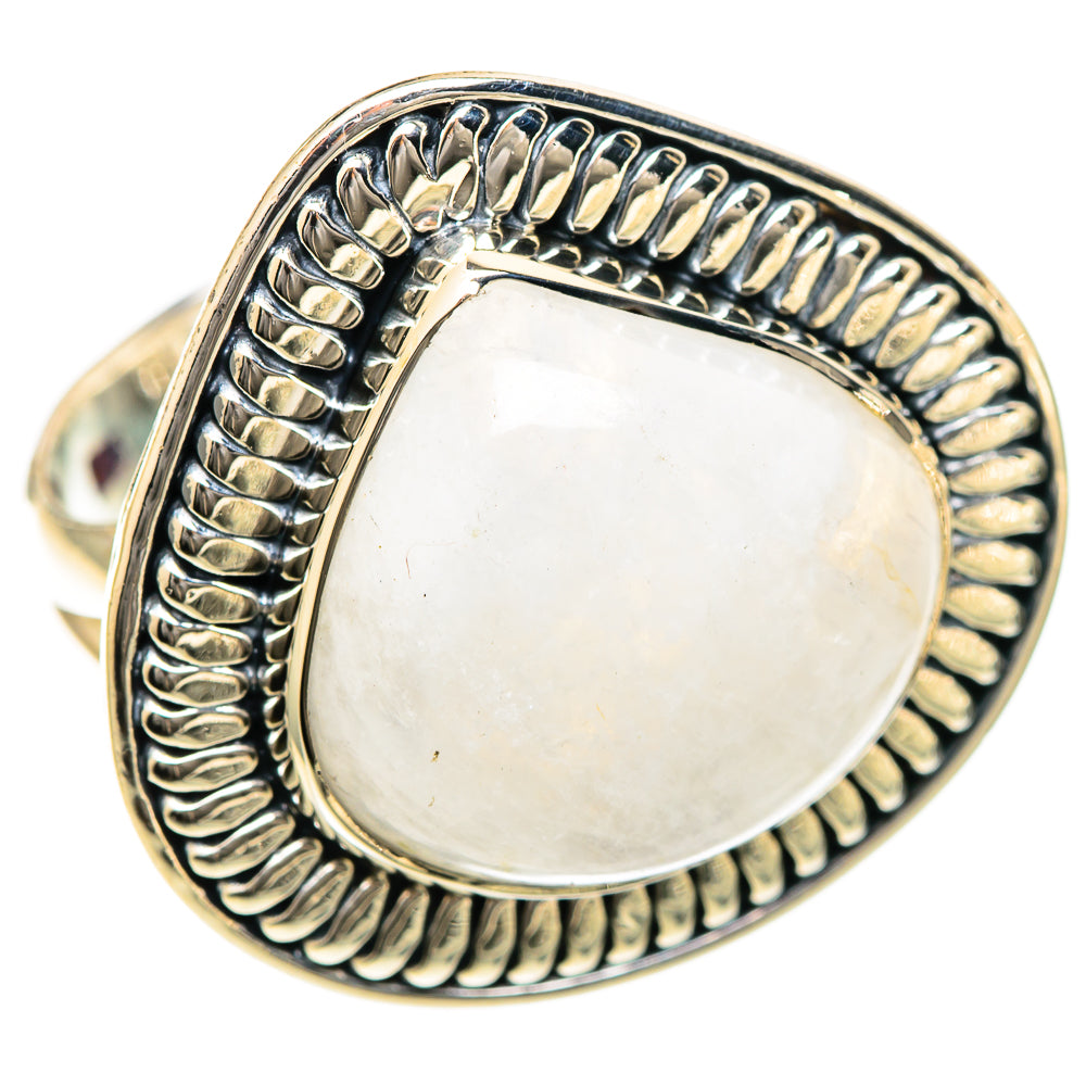 Rainbow Moonstone Rings handcrafted by Ana Silver Co - RING107966 - Photo 2
