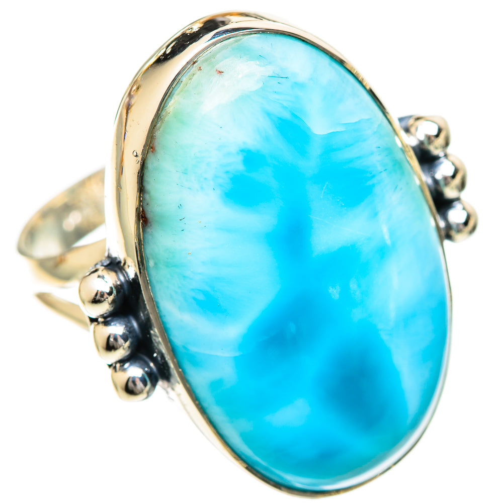 Larimar Rings handcrafted by Ana Silver Co - RING107972 - Photo 2