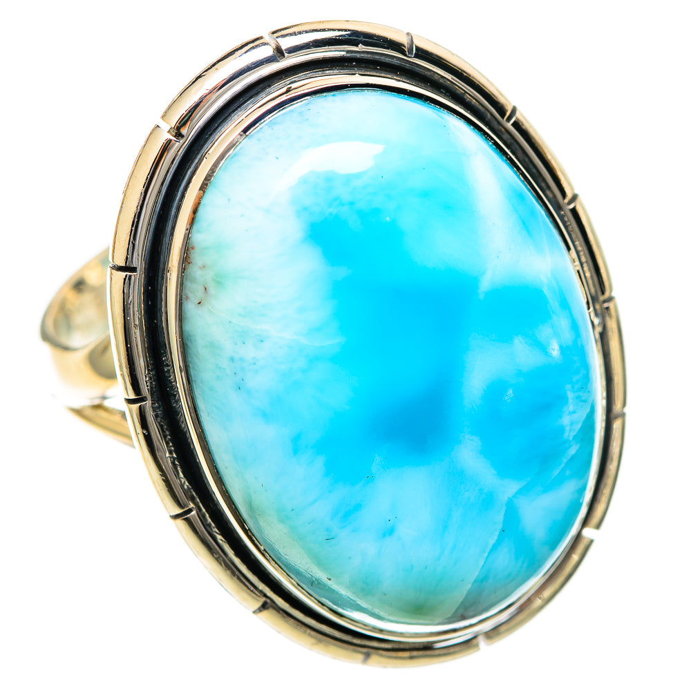 Larimar Rings handcrafted by Ana Silver Co - RING107974 - Photo 2