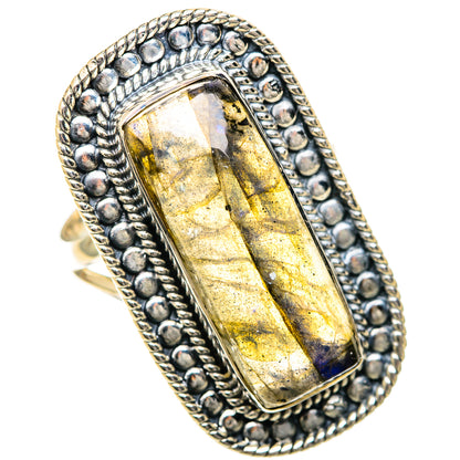 Labradorite Rings handcrafted by Ana Silver Co - RING107975 - Photo 2