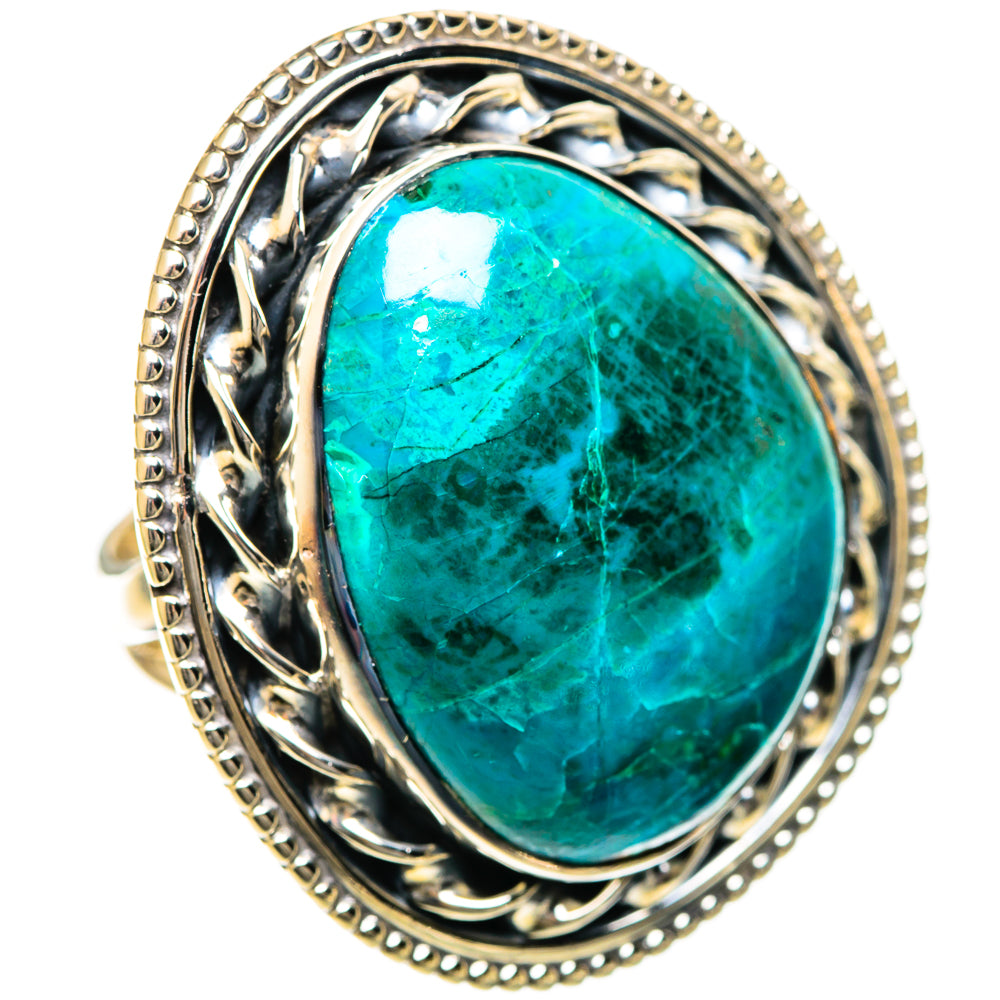 Chrysocolla Rings handcrafted by Ana Silver Co - RING107979 - Photo 2
