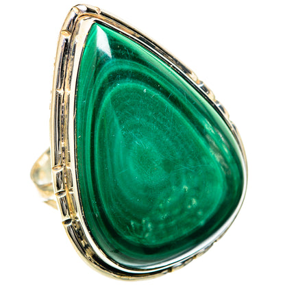 Malachite Rings handcrafted by Ana Silver Co - RING107983 - Photo 2