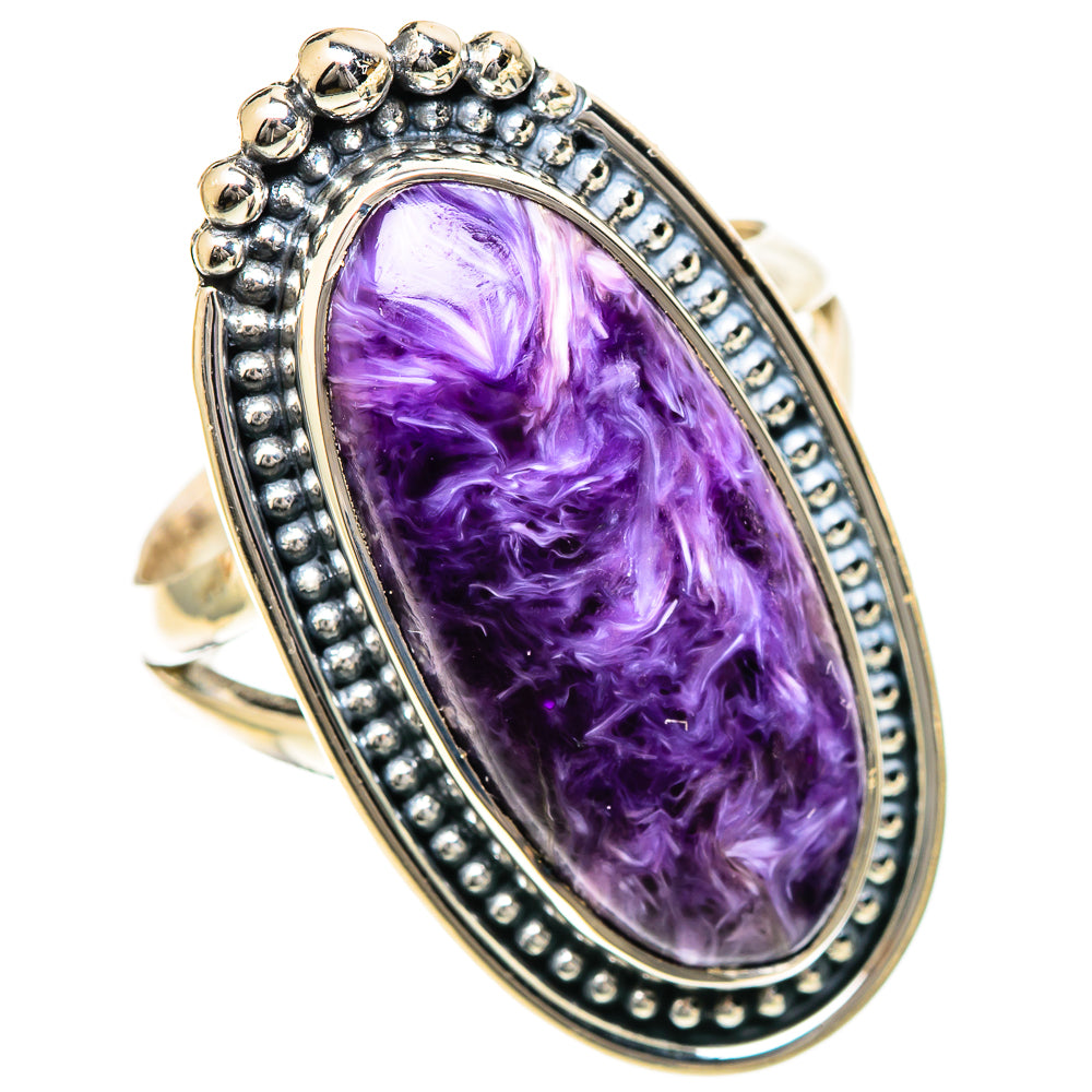 Charoite Rings handcrafted by Ana Silver Co - RING107998 - Photo 2