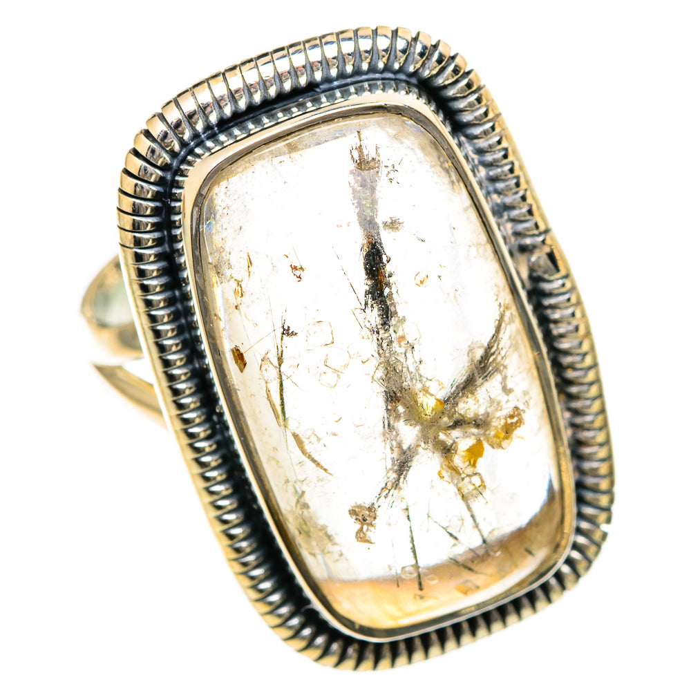Tourmalinated Quartz Rings handcrafted by Ana Silver Co - RING108003 - Photo 2